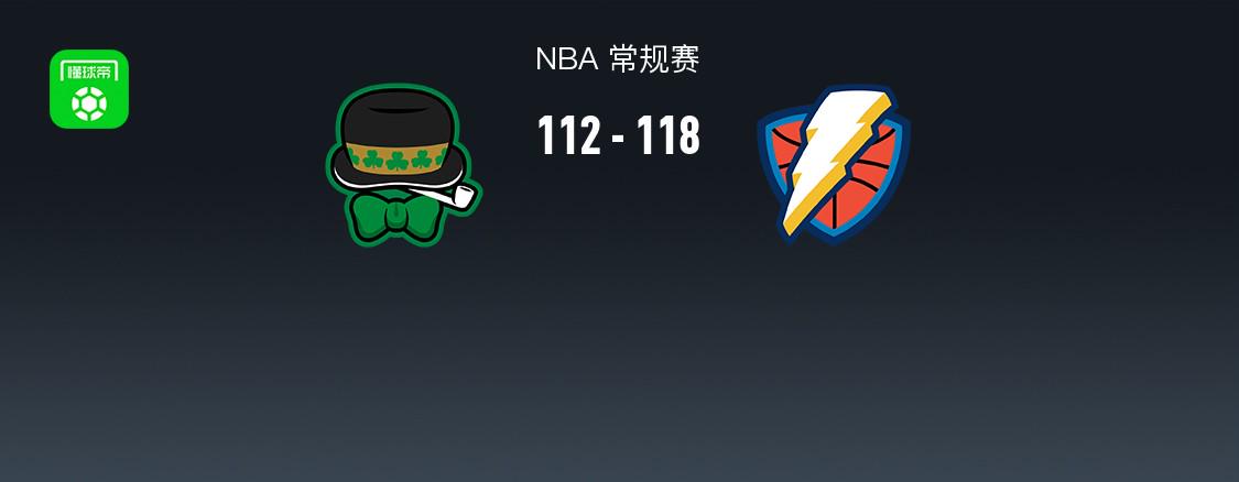 雷霆118-112雙殺凱爾特人，亞歷山大34+5+7，塔圖姆33+8+8